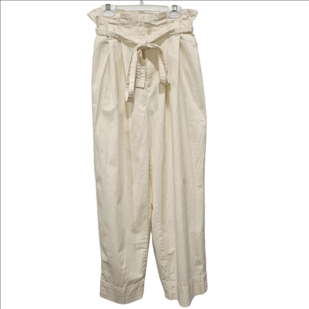 EVERLANE The Paperbag High Rise Pleated Wide Leg Pant